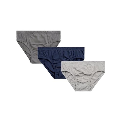 Image of Acumen Men's Underwear Briefs 3-Pack - 100% Combed Cotton, Anti-Bacterial Technology - Premium Ultrasoft Waistband