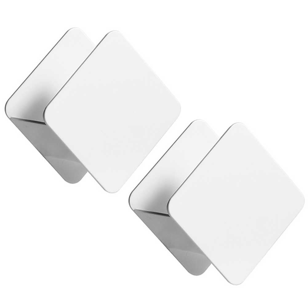Teensery 2 Pcs Sponge Holder White Plastic Dish Sponge Storage Holder Self Adhesive Soap Organizer for Kitchen Bathroom