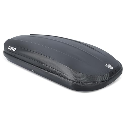 Garvee Rooftop Cargo Box Carrier Dual-Side Opening,12 Cubic Hard Shell Rooftop Cargo Carrier,165Lbs...