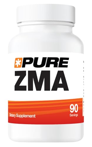 Pure ZMA Supplements for Men & Women - 90 Capsules - High Strength Muscle Sleep Aid & Muscle Recovery - ZMA Supplement Zinc Magnesium and Vitamin B6 (90 Day Supply) - UK GMP Certified Manufacturer