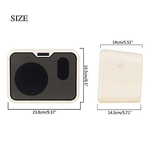 Amplificateur de guitare électrique portable 10 W pour pratique quotidienne Mini ampli de guitare Blanc - Les Beatles, Paul McCartney, John Lennon, RIngo Starr, George Harrison Amplificateur de guitare électrique portable 10 W pour pratique quotidienne Mini ampli de guitare Blanc – Image 8