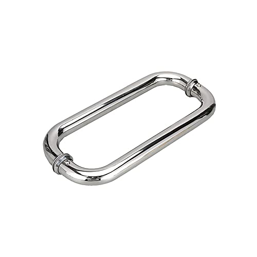 Ensemble de poignées de porte de douche chromée de 575 mm au design épuré