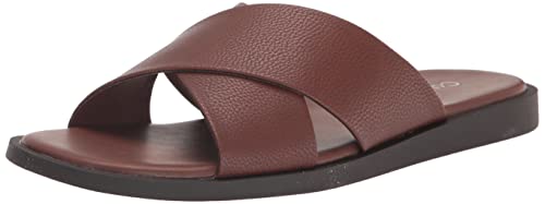 Calvin Klein メンズ エンリコ サンダル, コニャック 210, 12