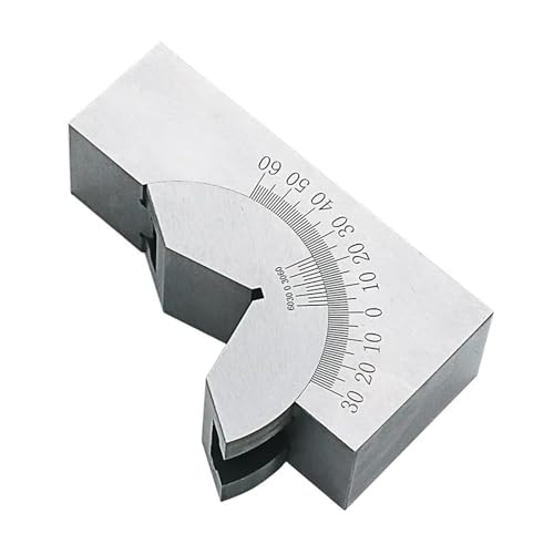 Bloc V d'angle réglable en acier inoxydable de précision avec jauge à 90 degrés