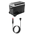 Bundle of EUHOMY 12 Volt Refrigerator, 53QT(50L) Electric Cooler+ EUHOMY 11.6FT(3.5M) 12V DC Power Cord