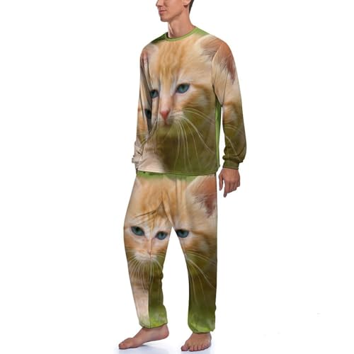 Ensemble de pyjama homme Petit Chat Mignon avec pantalon long - 2