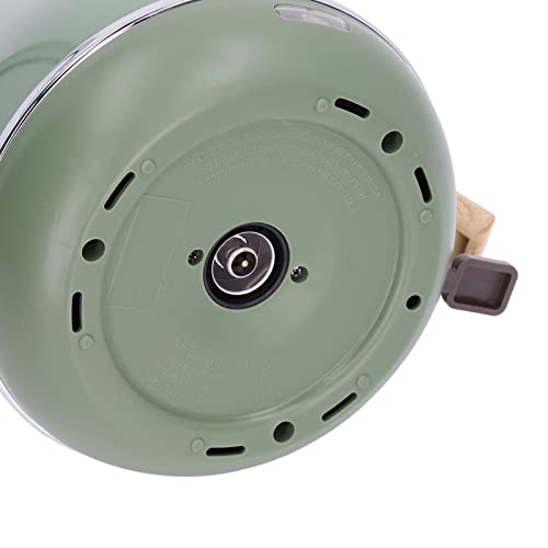 Chaleira elétrica, capacidade de 1,7 l bule elétrico de ebulição rápida grão de madeira retrô para e