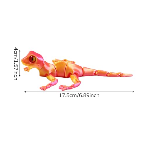 Imanes decorativos de gecko articulados para nevera, pack 2 piezas miniatura 5