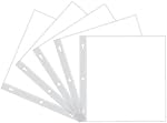 Pioneer Postbound Top Loading Page Protectors 5/Pkg, 12-Inch by 12-Inch with White Inserts