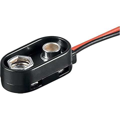 CABLEPELADO Portapilas para 1 Pila con Clip de batería Forma de T Cover