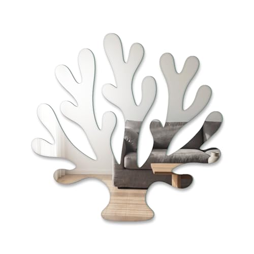 NISIN Miroir Corail - Décoration Murale Originale 40 cm