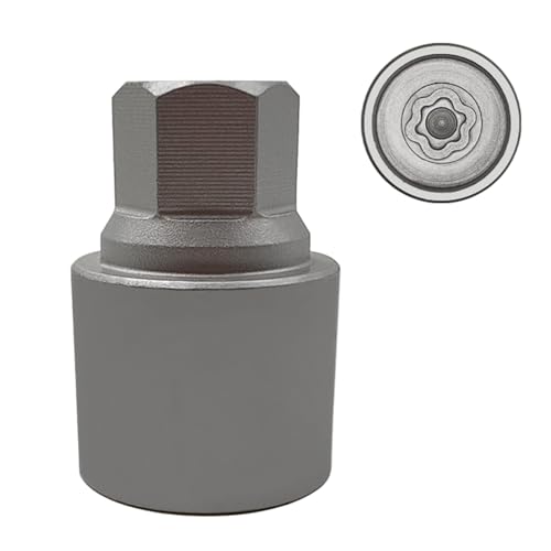 JEUCLEL 072 Wheel Locking Nut Key Compatible with BMW Mini Series, (Socket OD 29mm - ID 26mm), Wheel Lock Nut Socket Adapter, Wheel Anti-Theft Lug Nut Removal Tool, Anti-Theft Screw Remover