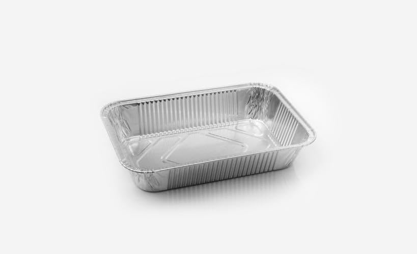 100 Stück Aluschalen Grill - Grillschalen 21,2x14,7x4cm Für BBQ & Backen