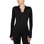 YITTY Active Women's Ultraluxe Full Zip Jacket, Athleisure, 4-Way-Stretch, Thumbholes