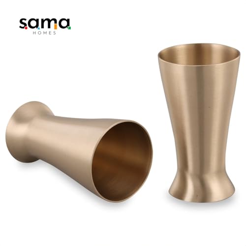 Vaso Lassi Bronze/Kansa con Caja de Terciopelo Set 2 miniatura 3