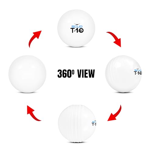 Image of SCUD T10 PVC Wind Ball for Practice | Indoor & Outdoor Soft Training Cricket Ball for Coaching & Daily Practice | Lightweight 80-85 g Durable PVC Construction (Pack of 3pc Balls, Multicolor)