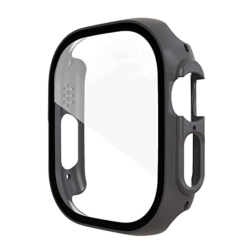 Coque Apple Watch Ultra 49mm avec protection d'écran en verre trempé anti-choc PC