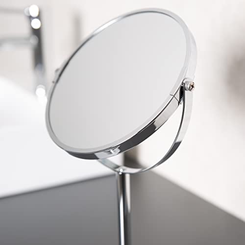 RIDDER Pocahontas 5X Magnification Chrome Chrome Vanity Mirror, 34.5L x 18.5W cm - Image 3