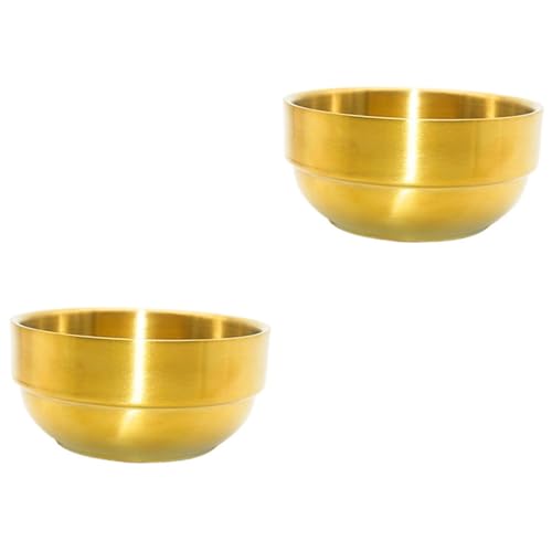 minkissy 2pcs Shave Soap Men's Stainless Steel Soap Bowl Foam Bowl Beard Shaving Mug