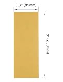ROLLINGDOG Arkusze papieru szlifierskiego, 18 szt., ziarnistość 80, 120, 240, papier ścierny, do drewna, metalu lub innych powierzchni (do szlifierki prostokątnej), 7,6 cm x 23 cm