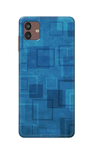 Image of Printed Hard Back Cover Case for Samsung Galaxy M13 5G Back Cover (Plain Azure Blue) -702