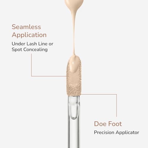 Image of Mila Beaute Built to cover liquid concealer for women with SPF & Hyaluronic acid| Full coverage matte finish concealer for dark circles | Easily blendable & Waterproof formula| Suitable for Indian Skin Tones -107-FRESH HONEY