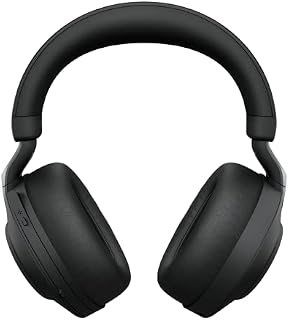 Jabra Evolve2 85 Wireless PC Headset Noise Cancelling Microsoft Teams Certified Stereo Headphones With Long-Lasting Battery USB-A Bluetooth Adapter Black