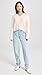 Madewell Women's Cable-Knit V-Neck Crop Sweater, Antique Cream, Off White, XL