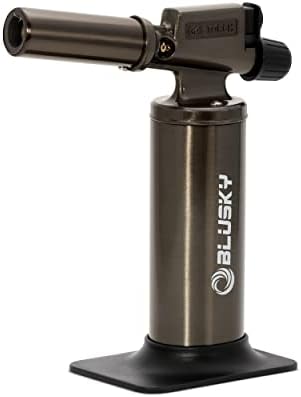 BLUSKY Refillable Premium Butane Torch, All Metal Construction, Big Torch, Adjustable Flame, Industrial Torch, Cooking Blow Torch for Soldering Baking Welding DIY Crafts (Butane Gas Not Included)
