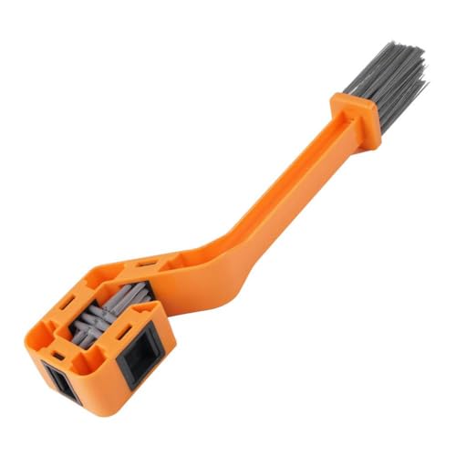 Brosse de chaîne de moto avec poils nylon rigides pour désincruster la graisse
