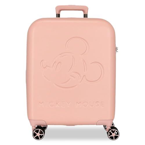 Disney Mickey Good Trip Maleta de Cabina Rosa 40x55x20 cms Rígido 2,5 kgs Cierre TSA ABS 2,5 kgs 44L Equipaje de Mano