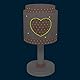 Dalber Kinder Tischlampe Nachttischlampe kinderzimmer Baby Dreams Herz Rosa, 76011S, E14