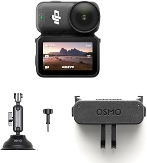DJI Osmo Nano车载组合(128GB)-小型4K可穿戴Vlog相机、1/1.3英寸传感器、143°广角FOV、200分钟录像、影像抖动校正、远程操作、旅行、Vlog磁性相机