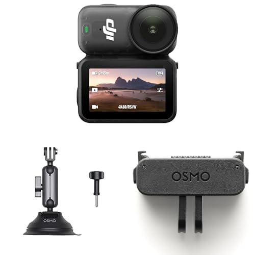 DJI Osmo Nano�J�[�}�E���g�R���{ (128GB) - ���^4K�E�F�A���u��Vlog�J�����A1/1.3�C���`�Z���T�[�A143°�L�pFOV�A200���^��A�f���u���␳�A���u����A���s�AVlog�p���C�J����