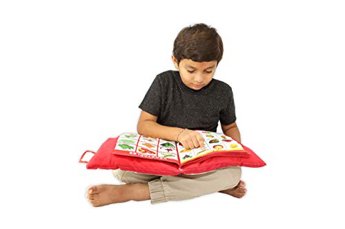 Keshav-Creation-Printed-Velvet-Learning-Baby-PillowCushionToysSoft-ToysToddler-PillowKids-Pillow-for-Baby-BoyBaby-Girl-Colour-Red