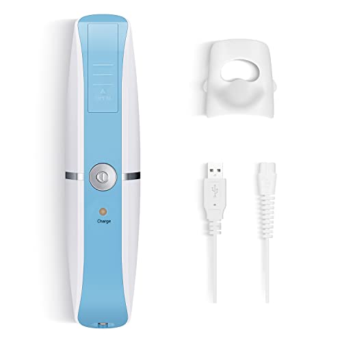 Electric Nail Clippers Fingernails Automatic Manicure Portable Charging Cut Polish Trim Nail Grinder File NL6311 Blue (Blue)