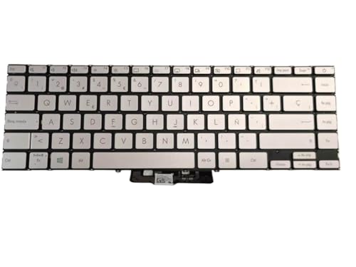 �X�y�C����V���o�[ �o�b�N���C�g�t���L�[�{�[�h ZenBook 14 UX425U UM425UG UM425UAZ Q407I Q407IQ Q408U Q408UG �ƌ݊���������܂�(1 pcs)