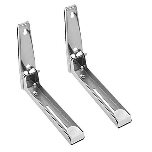Support micro-ondes mural inox réglable pour fixer et stabiliser votre four