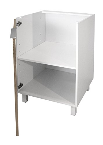 Berlioz Creations CP6BC Unterschrank für Küche mit 1 Tür, aus Eiche, 60 x 52 x 83 cm, 100 Prozent französische Herstellung - Image 3