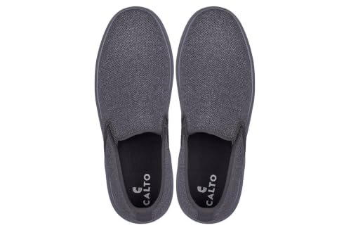 Image of CALTO Men's Invisible Height Increasing Elevator Shoes - Fashion Lightweight Slip-on Sporty Sneakers - 2.8 Inches Taller