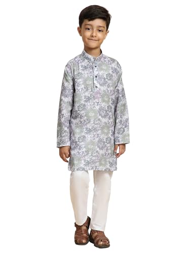 Pro-Ethic Style Developer Boy's Cotton Embellished Kurta Pajama for Baby Kids Ethnic Wear (S-166)