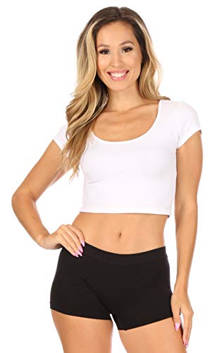 Sakkas Bs0210Pl Seamless Boy Short Panties 6 Pack - Basic Solids - One Size #TOP5
