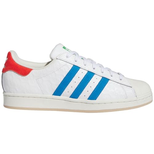 adidas SUPERSTAR SHOES Men ID7964 (Footwear White/Blu), Size 9