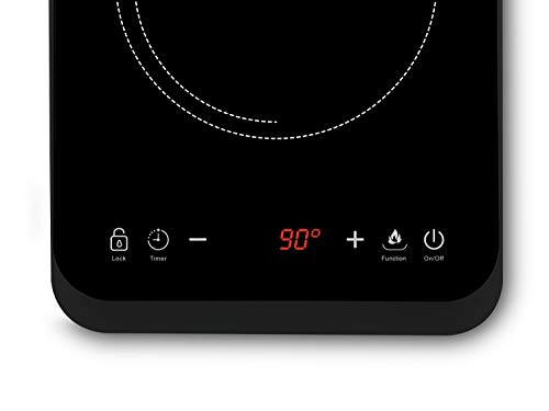 Plaque induction vitrocéramique portable BEPER pour camping et studio