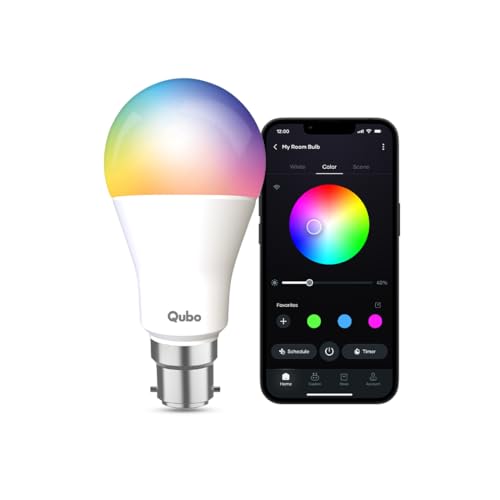 QUBO Smart Bulb from Hero Group | 12W B22 LED | Wi-Fi & BT | Comp...