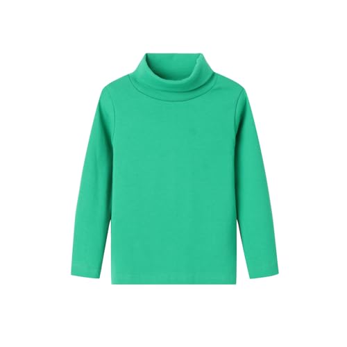 Image of Mud Kingdom Little Girls Long Sleeve Tee Shirts Soft Turtleneck Layering Pullover Slim Stretchy Tops