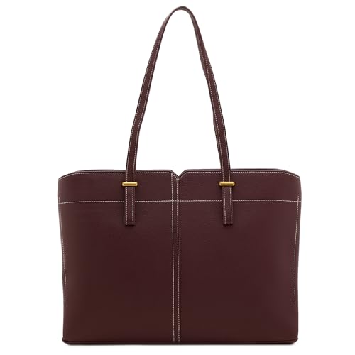 Image of Miraggio Isadora 13 Inch Laptop Tote Bag For Women Office Use | Office Tote Bag With Padded Laptop Sleeve And Zipper Closure | Stylish Totes