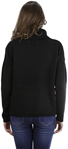 Image of ToBeInStyle Women's Classic Knit Fold Over Turtleneck Pullover