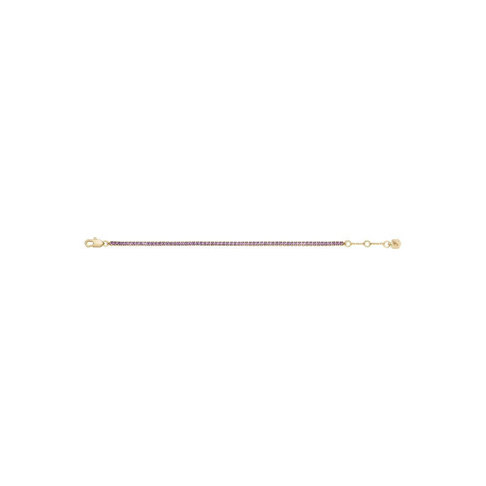 Fossil Bracciale a catena sottile da donna in ottone con chiusura a moschettone