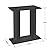 HMWD Fish Tank Stand, Aquarium Floor Stand Easy to Assemble Stand for Aquarium(54 L) Perfect for Home, Office, Indoor Decoration - L60xW30xH63 cm (Black Stand)